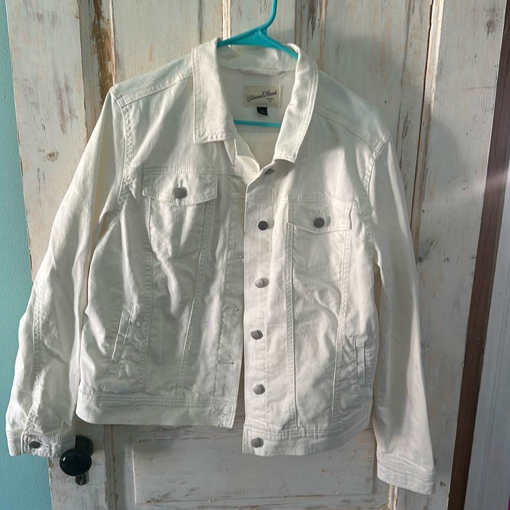 Universal Thread White Jeans Jacket